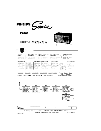 Philips B0X15U  Philips Historische Radios BOX 15U B0X15U.pdf