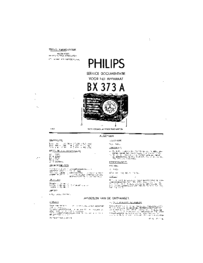 Philips BX373A  Philips Historische Radios BX373A BX373A.pdf