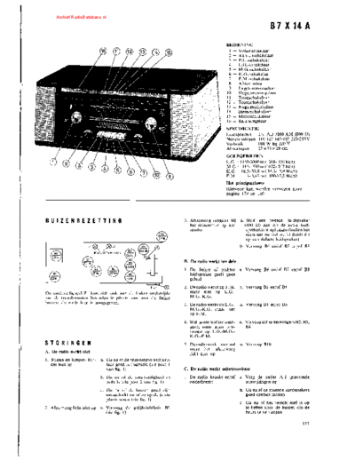 Philips b7x14a  Philips Historische Radios B7X14A philips_b7x14a.pdf