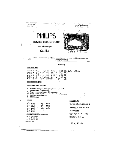 Philips BX718X  Philips Historische Radios BX718X BX718X.pdf
