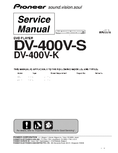 Pioneer hfe pioneer dv-400v k s service rrv3578 en  Pioneer DVD DV-400V hfe_pioneer_dv-400v_k_s_service_rrv3578_en.pdf