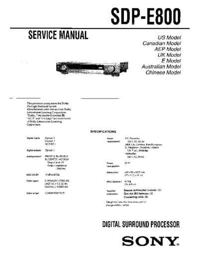 panasonic sdp-e800 digital surround processor panasonic Fax KXFM90PDW Viewing SGML_VIEW_DATA EU KX-FM90PD-W SVC Audio sdp-e800_digital_surround_processor.pdf