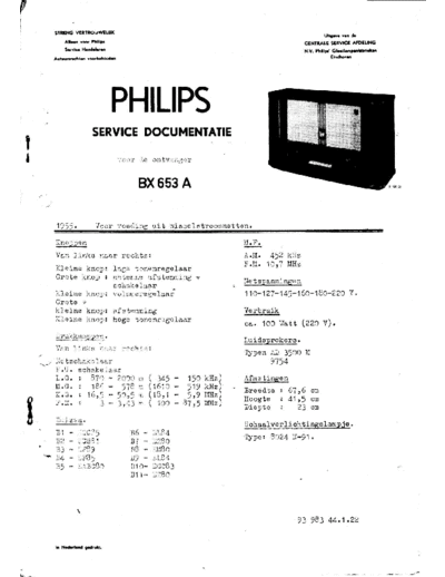 Philips BX653A  Philips Historische Radios BX653A BX653A.pdf
