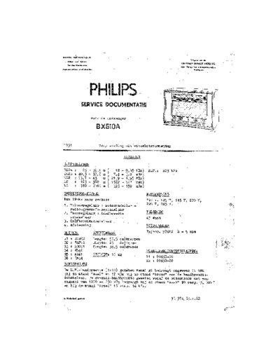 Philips BX510A  Philips Historische Radios BX510A BX510A.pdf