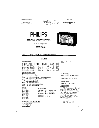 Philips BX624A  Philips Historische Radios BX624A BX624A.pdf