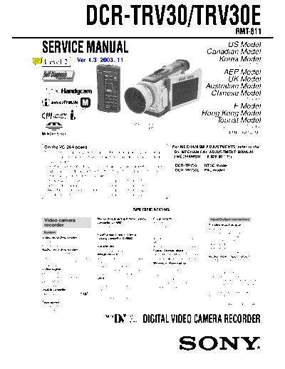 Sony DCR-TRV30 E  Sony Camera SONY DCR-TRV30_E.pdf