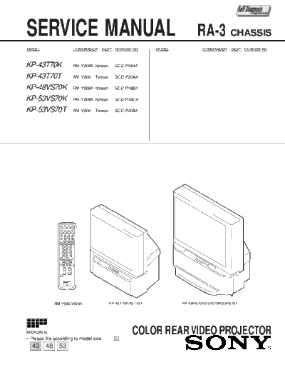 Sony chassis RA-3  Sony sony chassis RA-3.pdf