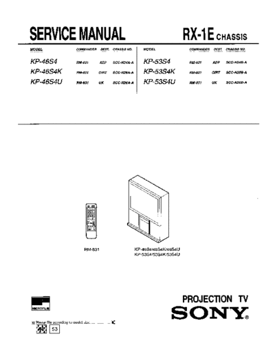 Sony chassis RX-1E  Sony sony chassis RX-1E.pdf