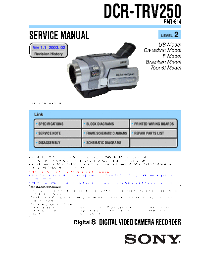 Sony DCR-TRV250 L2 v1.1     9876241-81  Sony Camera SONY DCR-TRV250 L2 v1.1     9876241-81.pdf