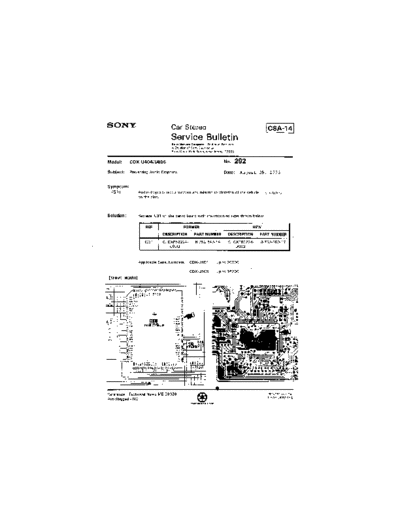 Sony Car0292  Sony Car Stereo Service Bulletin Car0292.pdf