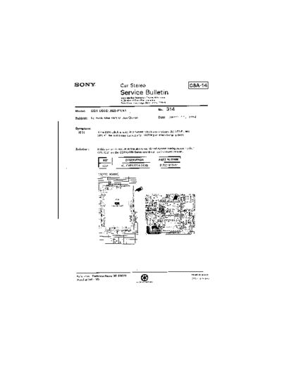 Sony Car0314  Sony Car Stereo Service Bulletin Car0314.pdf