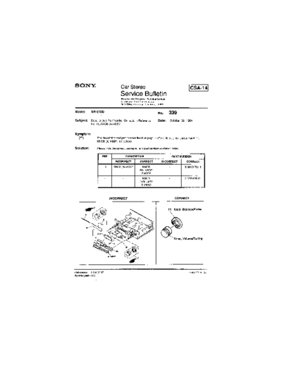 Sony Car0339  Sony Car Stereo Service Bulletin Car0339.pdf