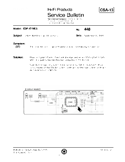 Sony HFP0448  Sony HiFi Service Bulletin HFP0448.PDF
