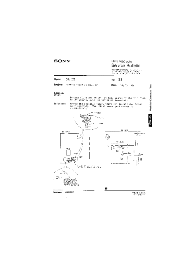 Sony HFP0028  Sony HiFi Service Bulletin HFP0028.PDF