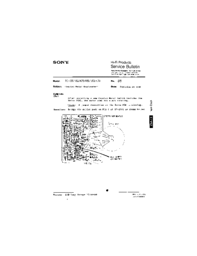 Sony HFP0035  Sony HiFi Service Bulletin HFP0035.PDF