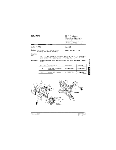 Sony HFP0158  Sony HiFi Service Bulletin HFP0158.PDF