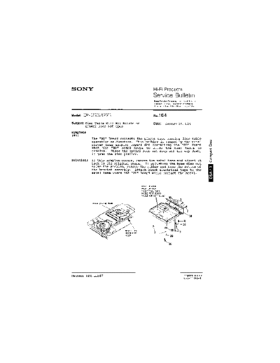 Sony HFP0164  Sony HiFi Service Bulletin HFP0164.PDF