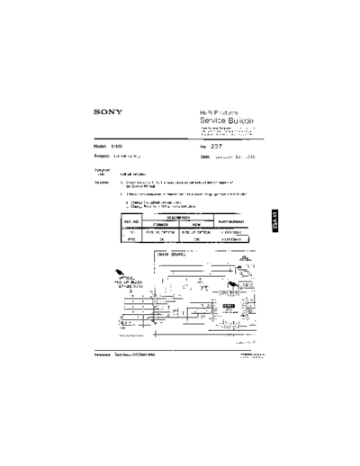 Sony HFP0237  Sony HiFi Service Bulletin HFP0237.PDF