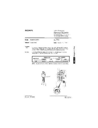 Sony HFP0253  Sony HiFi Service Bulletin HFP0253.PDF