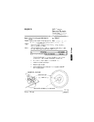 Sony HFP0285  Sony HiFi Service Bulletin HFP0285.PDF