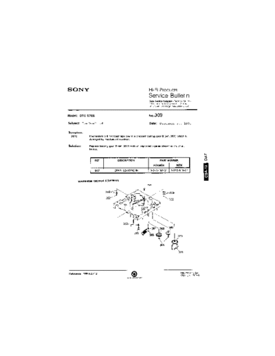 Sony HFP0309  Sony HiFi Service Bulletin HFP0309.PDF