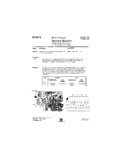 Sony HFP0344  Sony HiFi Service Bulletin HFP0344.PDF