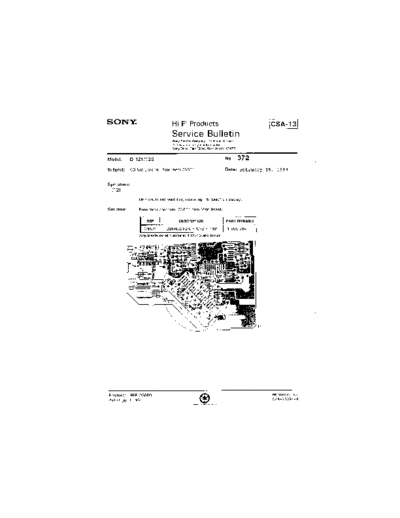 Sony HFP0372  Sony HiFi Service Bulletin HFP0372.PDF