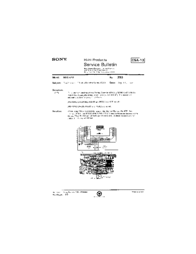 Sony HFP0393  Sony HiFi Service Bulletin HFP0393.PDF