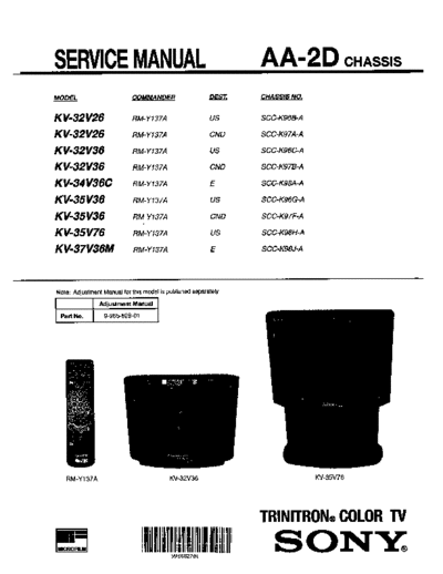 Sony KV32V26  Sony SONY KV chassis KV32V26.pdf