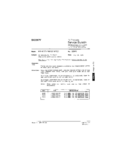 Sony TVP0095  Sony sony tv bulletins sony tv bulletins TVP0095.pdf