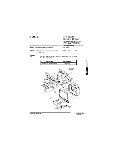 Sony TVP0121  Sony sony tv bulletins sony tv bulletins TVP0121.pdf