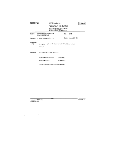 Sony TVP0219  Sony sony tv bulletins sony tv bulletins TVP0219.pdf