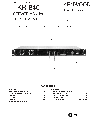 Kenwood TKR-840 B51-8829-00  Kenwood Radios TKR-840_B51-8829-00.pdf