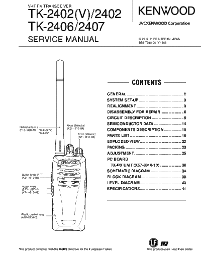 Kenwood TK-2402 TK-2402V B53-7040-00  Kenwood Radios TK-2402_TK-2402V_B53-7040-00.pdf