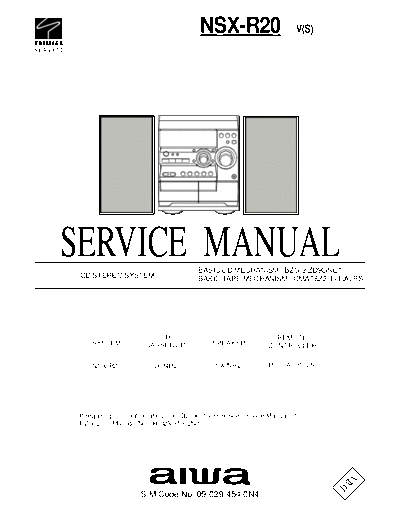 AIWA NS-XR20v  AIWA     Aiwa NS-XR20v NS-XR20v.pdf