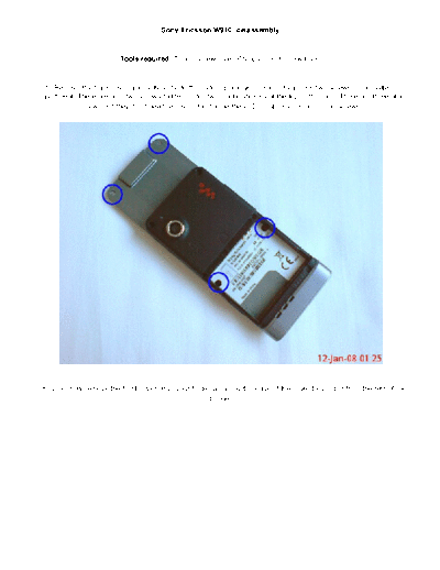 Sony Ericsson W910 2  Sony Ericsson Mobile Phones   Sony Ericsson W910 SONY ERICSSON W910 2.pdf