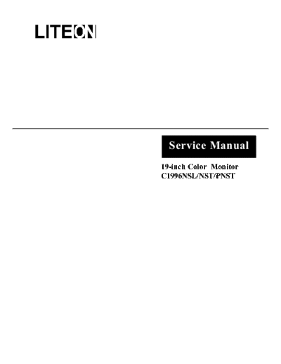 LITE-ON C1996NS  LITE-ON CRT monitors C1996PNS C1996NS.pdf