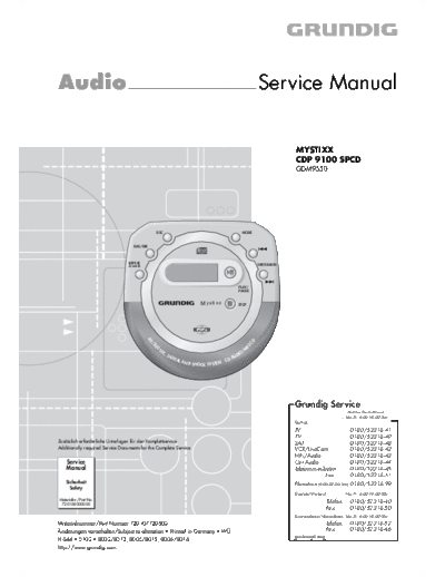 Grundig CDP-9100SPCD  Grundig CDP CDP-9100SPCD CDP-9100SPCD.pdf