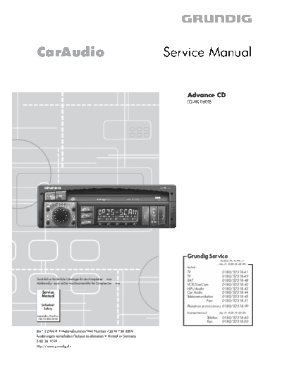 Grundig Advance-CD  Grundig Advance Advance-CD Advance-CD.PDF