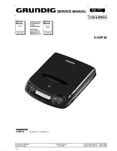 Grundig K-CDP-65  Grundig K-CDP K-CDP-65 K-CDP-65.pdf