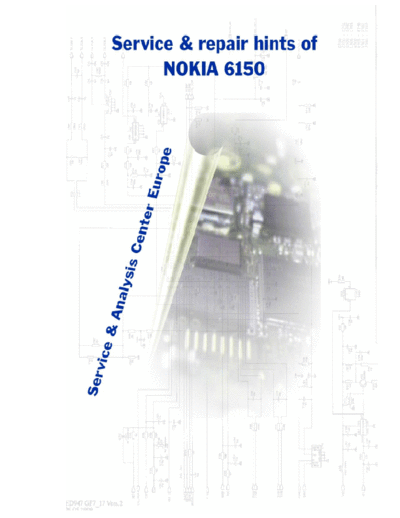 NOKIA NSM-1  NOKIA Mobile Phone Nokia_6150 NSM-1.PDF