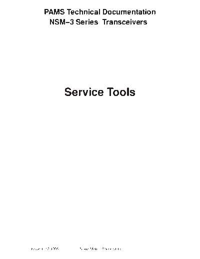 NOKIA SERVTOOL  NOKIA Mobile Phone Nokia_8210 SERVTOOL.PDF