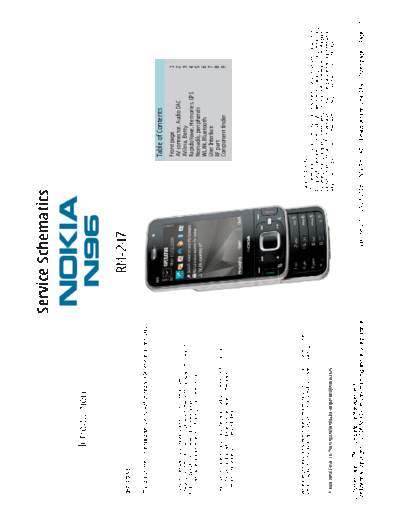 NOKIA N96 RM247 schematics v2 0  NOKIA Mobile Phone Nokia_N96 N96_RM247_schematics_v2_0.pdf