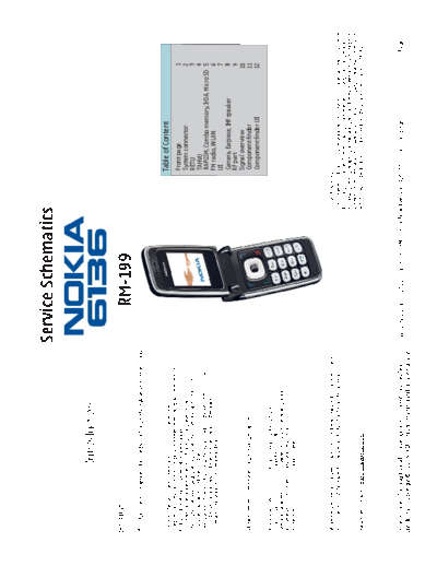 NOKIA 6136 RM-199 schematics V1  NOKIA Mobile Phone 6136 6136_RM-199_schematics_V1.pdf