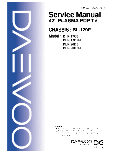 Daewoo SL-120P  Daewoo �hassis SL SL-120P SL-120P.pdf
