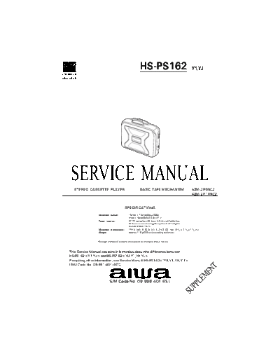 AIWA 09-998-401-6S1  AIWA     Aiwa HS-PS162 09-998-401-6S1.pdf