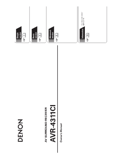 DENON  AVR-4311CI  DENON AV Surround Receiver AV Surround Receiver Denon - AVR-4311CI  AVR-4311CI.pdf