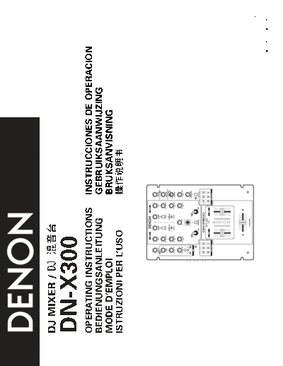 DENON  2 DN-X300  DENON DJ Mixer DJ Mixer Denon - DN-X300  2 DN-X300.pdf