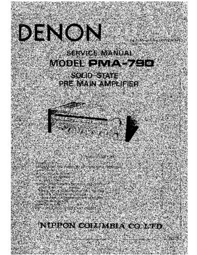 DENON  PMA-790  DENON Integrated Stereo Amplifier Integrated Stereo Amplifier Denon - PMA-790  PMA-790.PDF