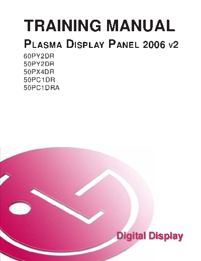 LG Plasma Display Panel Training Manual 2006 PDPTraining 2006 v2  LG Plasma LG Plasma Display Panel Training Manual 2006_PDPTraining_2006_v2.zip